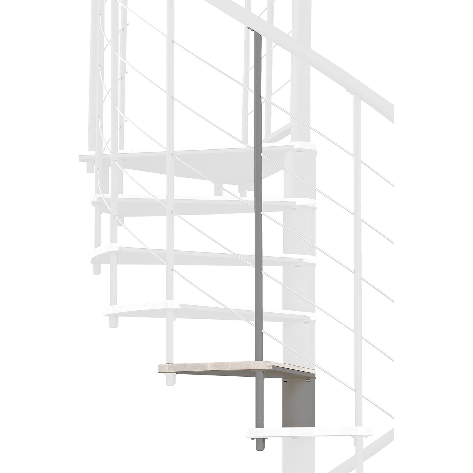 Minka Höhenerweiterung für Fusion 140cm Durchmesser Weiß Grau-0