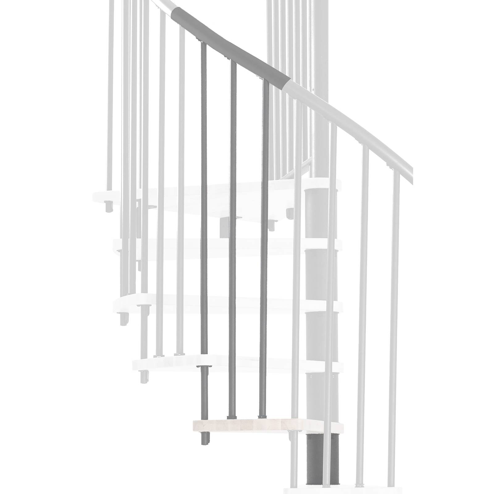 Minka Höhenerweiterung für Spiral Effect 120cm Durchmesser Weiß Grau-0