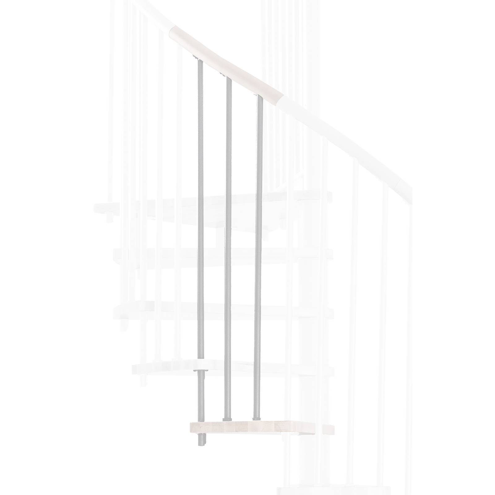 Minka Höhenerweiterung für Spiral Wood 120cm Durchmesser Weiß Weiß-0