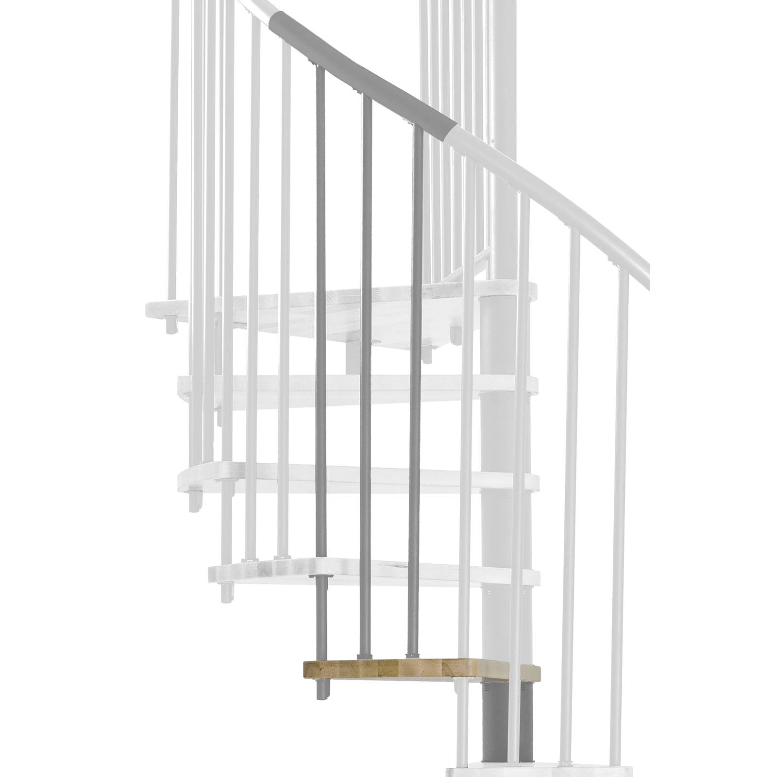 Minka Höhenerweiterung für Spiral Effect 120cm Durchmesser Eiche Grau-0