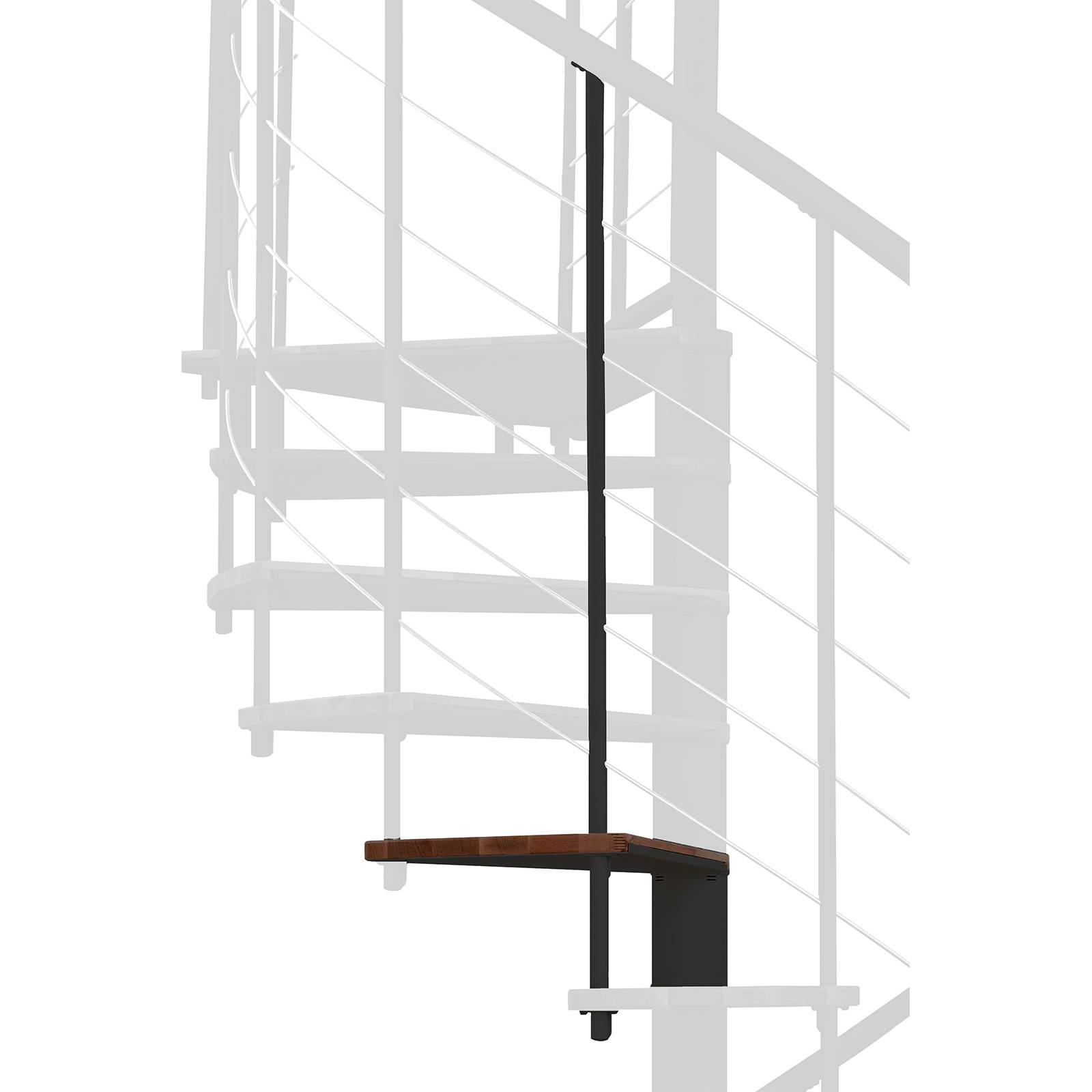 Minka Höhenerweiterung für Fusion 120cm Durchmesser Walnuss Schwarz-0