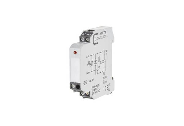 Metz Koppel- KRA-M6/21 24VAC/DC 1WE Baustein 24 V AC/DC (Inhalt 10 Stück) Industriematerial