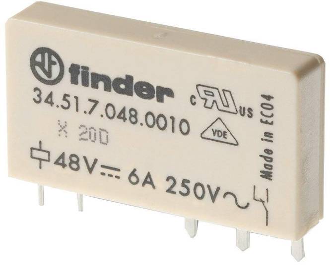 Finder Steck/Printrelais 34.51.7.024.0000 1W 6A 24VDC Industriematerial Ind-Schaltgeraete-0