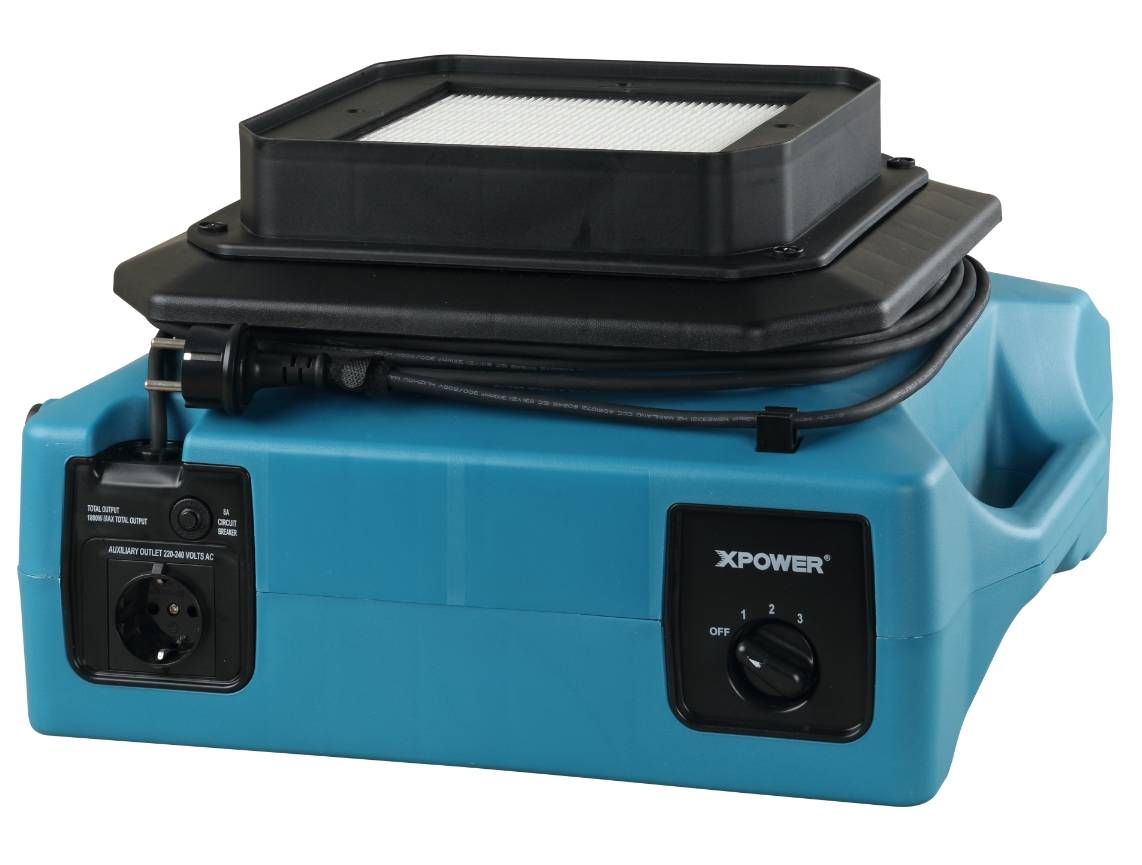 XPOWER PL-700A KOMPAKT 240W NIEDRIGER LUFTBEWEGER MIT STECKDOSE-4