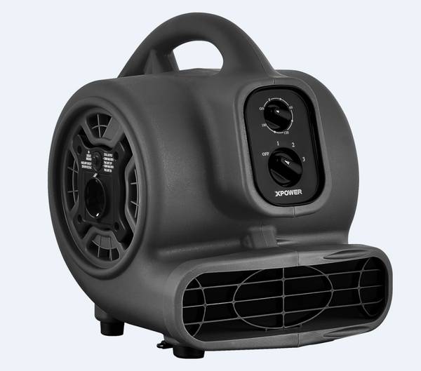 XPOWER P-80A MINI-ZENTRIFUGAL-LUFTBEWEGER MIT 3 GESCHWINDIGKEITEN UND STECKDOSEN