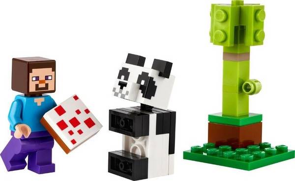 Lego ® Minecraft 30672 Steve mit Baby-Panda (Polybag) 30672