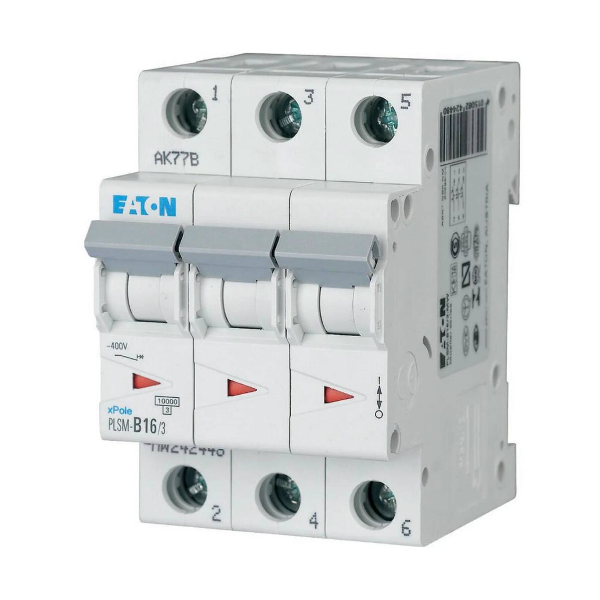 Eaton LS-Schalter 10kA C 16A/3pol 3TE Eaton PLSM-C16/3-MW, 1 Stk.