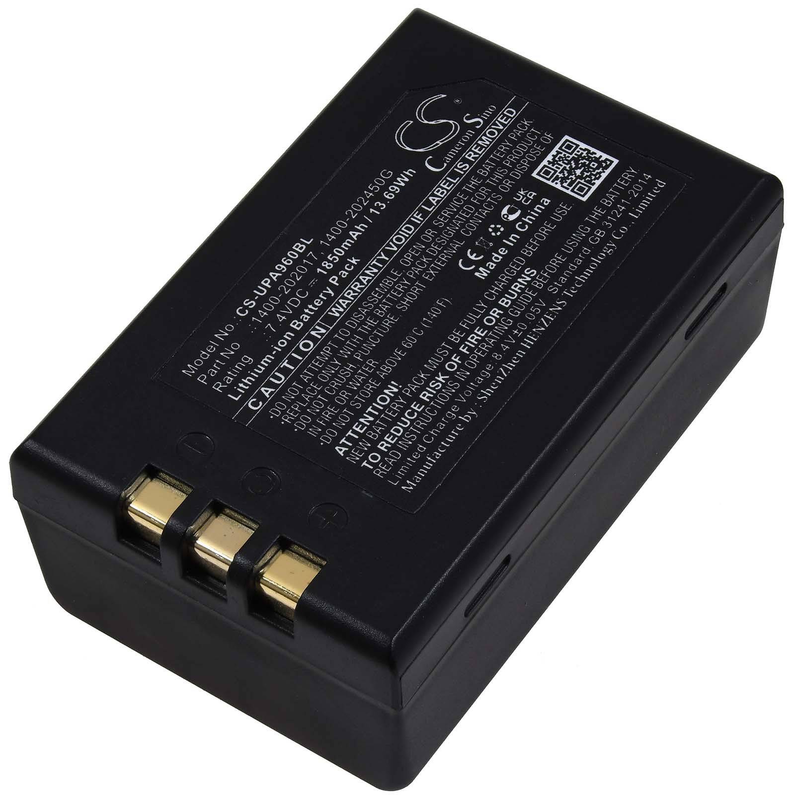 Akku kompatibel mit Unitech Typ 1400-202017, 7,4V, Li-Ion-0