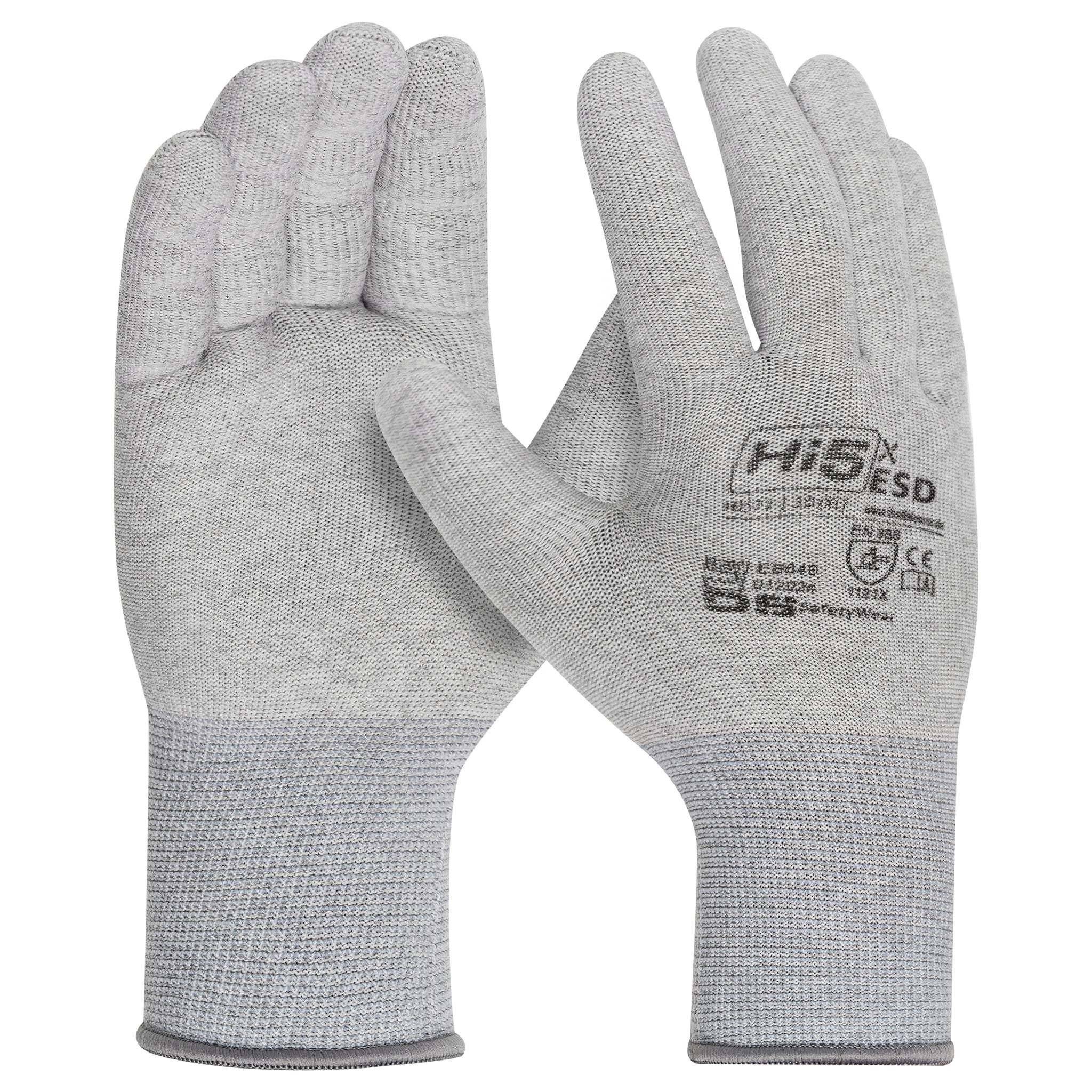 Hi5 X ESD Handschuhe, Carbon/Spandex, grau-0