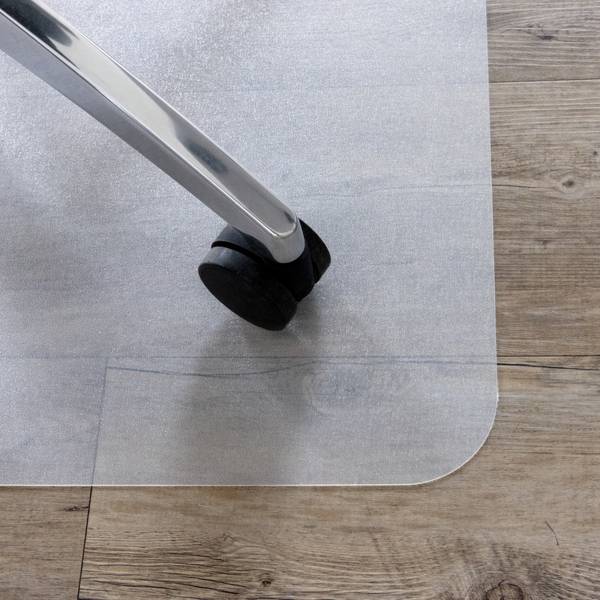 Bodenschutzmatte FORTIFLEX 150 x 116 cm für Hartböden PP/PE milchweiß hjh OFFICE