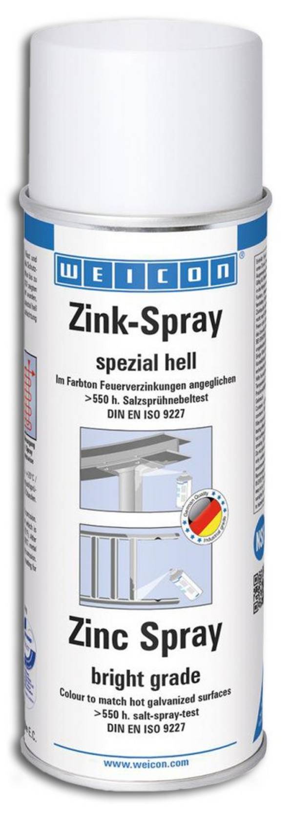 12 x WEICON Zink-Spray spezial hell 400 ml