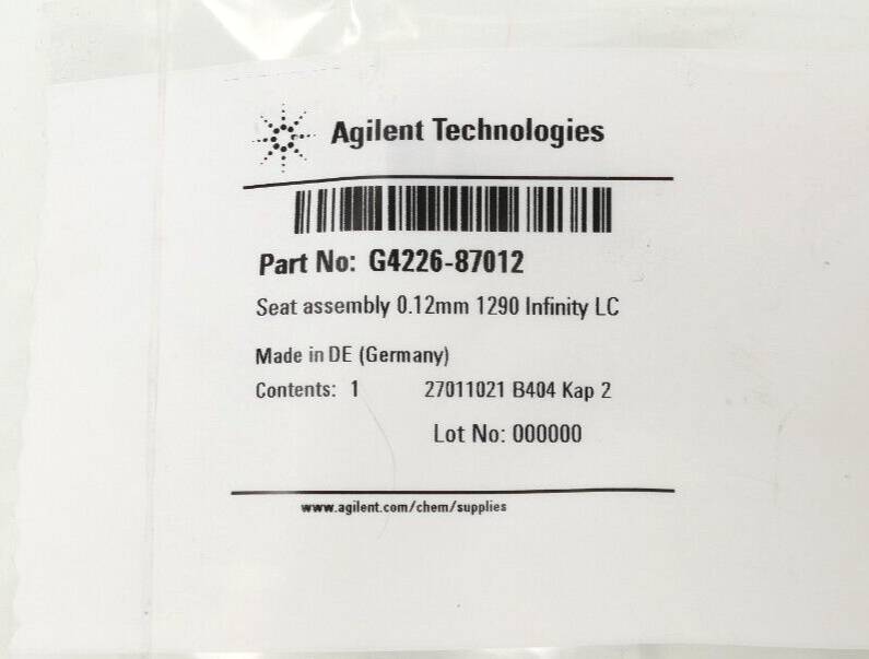 Agilent Technologies Nadelsitz, Vespel, Kapillare mit 0,12mm | G4226-87012-0