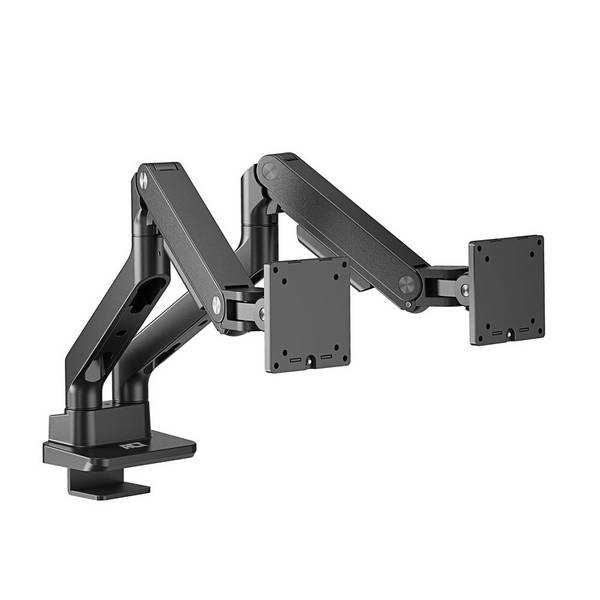 ACT AC8342 Premium-Doppelmonitorarm | Gasfeder | 2 Monitore bis zu 35" und je 20kg | VESA | Neigen/Drehen/Sch…