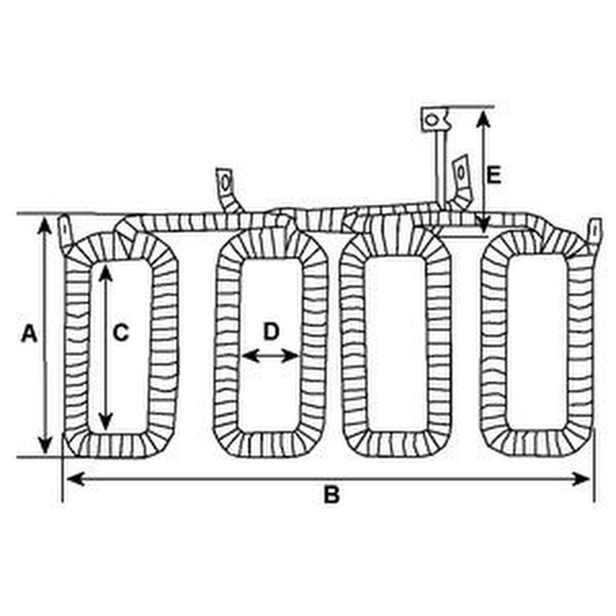 Erregerwicklung Starter 12V 107 mm HC-CARGO für diverse Fahrzeuge-1