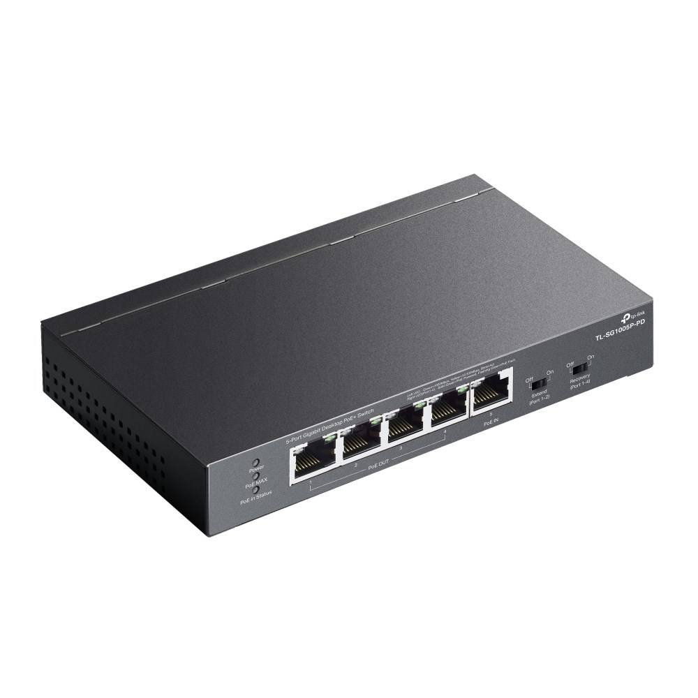 TL-SG1005P-PD V1 - Switch - unmanaged - 4 x 10/100/1000 (PoE+)-3