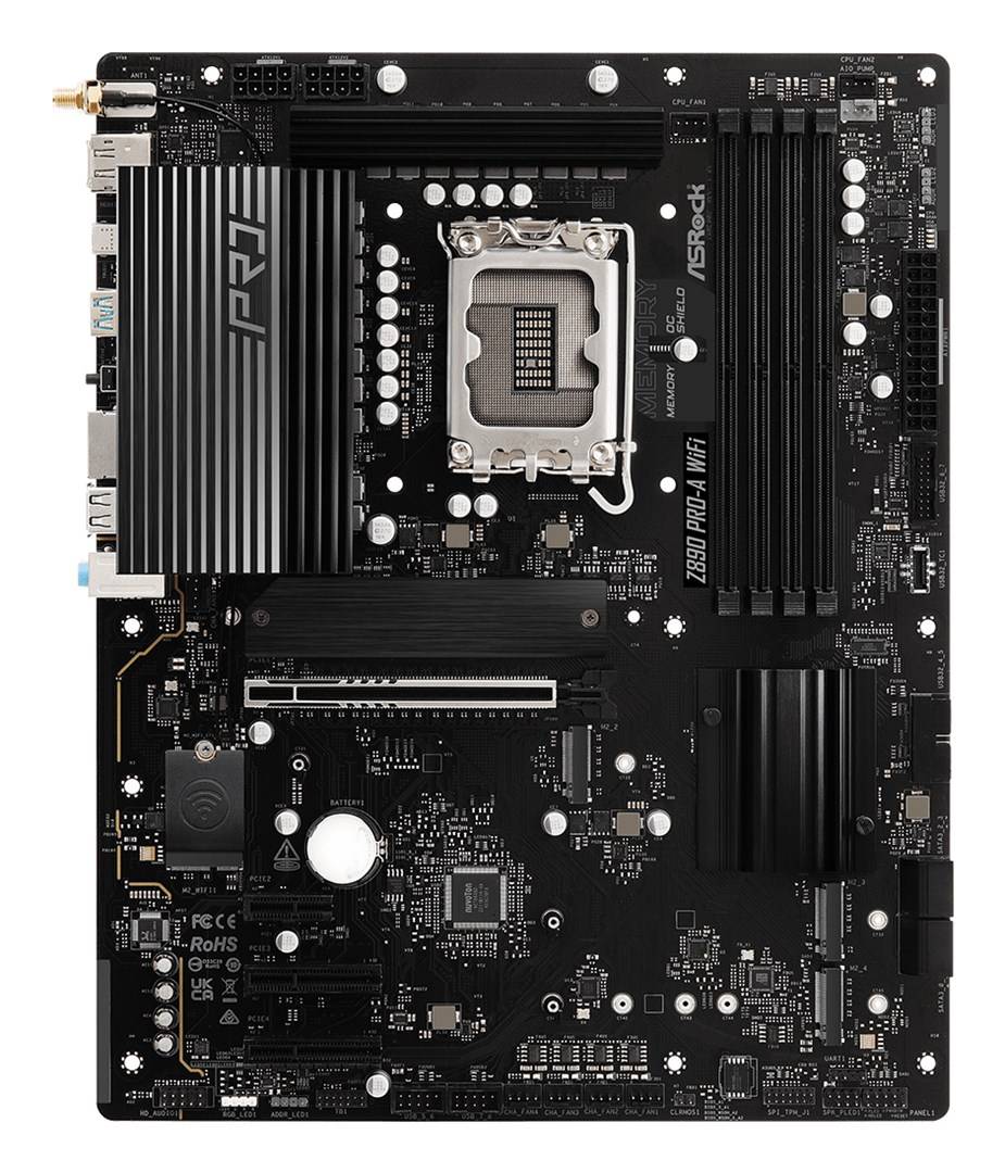 ASRock 1851 Z890 Pro-A WiFi -DDR5/4xM.2/DP/HDMI/USB-C/A - Mainboard - Intel Sockel 1851 (Core Ultra 100&200)-5