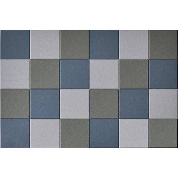 Akustik-Wandfliese HxB 300 x 300 mm je 8 x blau hellgrau dunkelgrau VE 24 Stk. TAKKT Industrial & Packaging