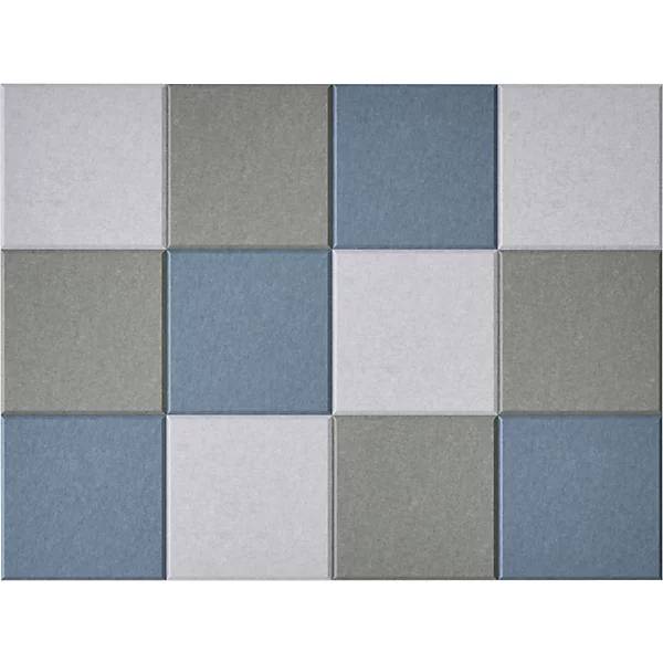 Akustik-Wandfliese HxB 300 x 300 mm je 4 x blau hellgrau dunkelgrau VE 12 Stk. TAKKT Industrial & Packaging
