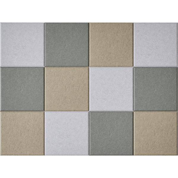Akustik-Wandfliese HxB 300 x 300 mm je 4 x beige hellgrau dunkelgrau VE 12 Stk. TAKKT Industrial & Packaging