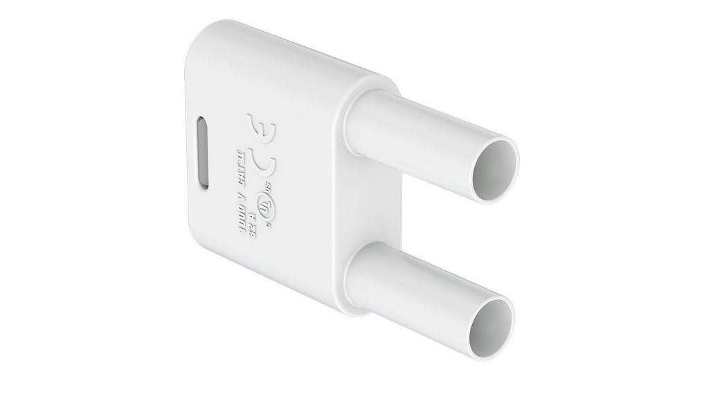 Stäubli SKS2-4N-19 Sicherheits-Verbindungsstecker 4 mm mit federnder MULTILAM weiß-0