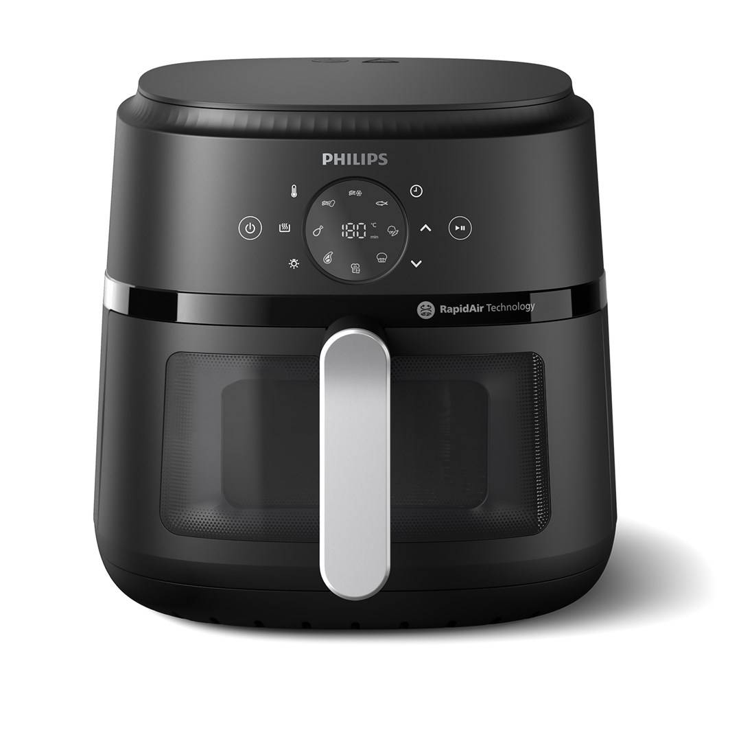 Philips 2000 series NA231/00 Airfryer, 6,2 l (Silber), Heißluftfritteuse, 6,2 l, 1 kg, Rapid Air, 60 °C, 200 °C-5