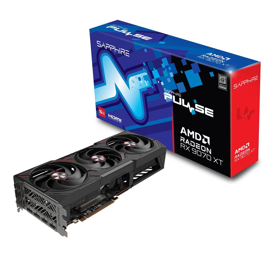 Sapphire Pulse Radeon RX 9070 XT Amd 16 GB GDDR6 Grafikkarte 16.384 MB SAPPHIRE PULSE OC GBGrafikkategorie: Gaming-9