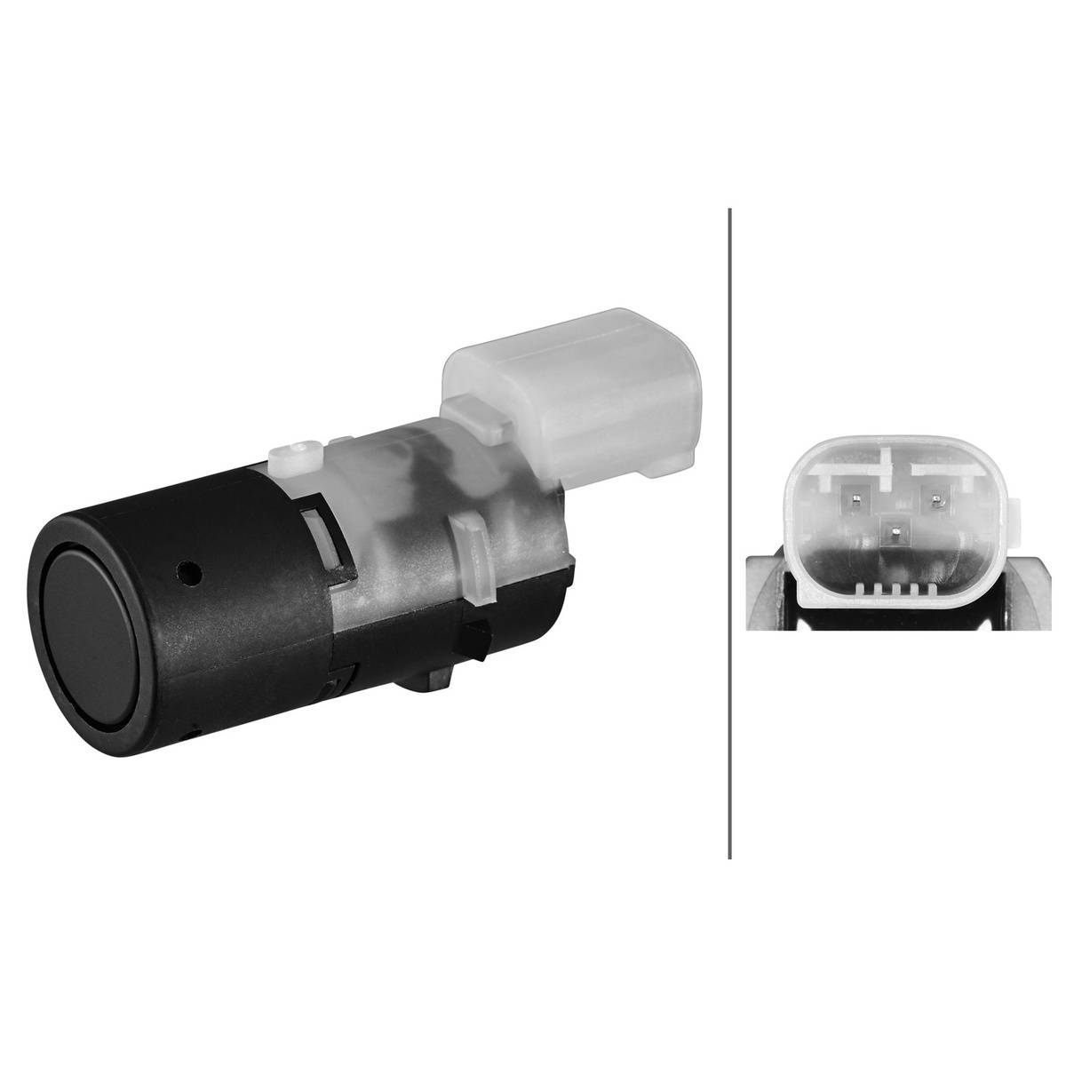 Sensor Einparkhilfe hinten Anbau 3-polig HELLA für u.a. BMW 3er-3
