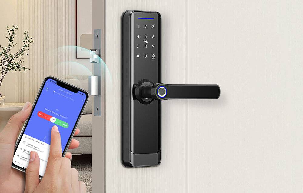 Avatto Smart Digitales Schloss ZSDL-A270-B-ALI-6072 ZigBee Schwarz-3