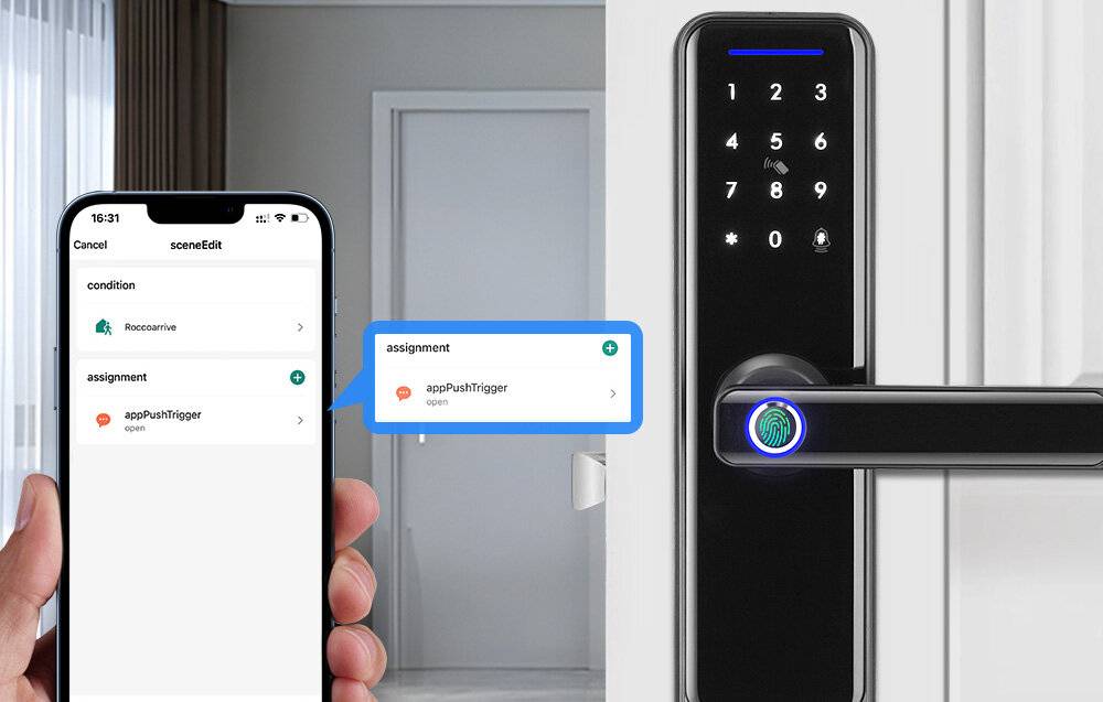 Preisbild für Avatto Smart Digitales Schloss ZSDL-A270-B-ALI-6072 ZigBee Schwarz