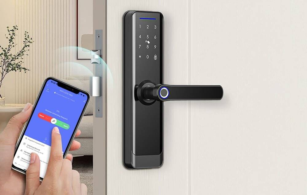 Avatto SDL-A270-B -6072 WiFi Smart Digitales Schloss Schwarz-4