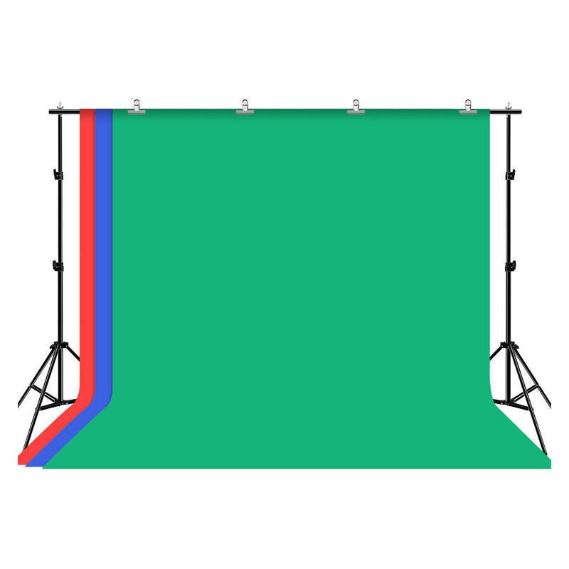 Puluz - PKT5205 - Puluz 2 x 3 m Fotohintergrund-Montageset/Stativ + 3 Fotohintergründe PKT5205-0