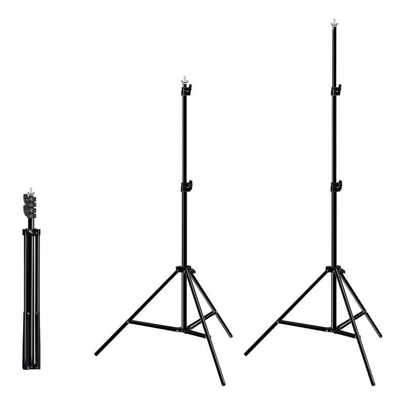 Puluz - PKT5205 - Puluz 2 x 3 m Fotohintergrund-Montageset/Stativ + 3 Fotohintergründe PKT5205-3