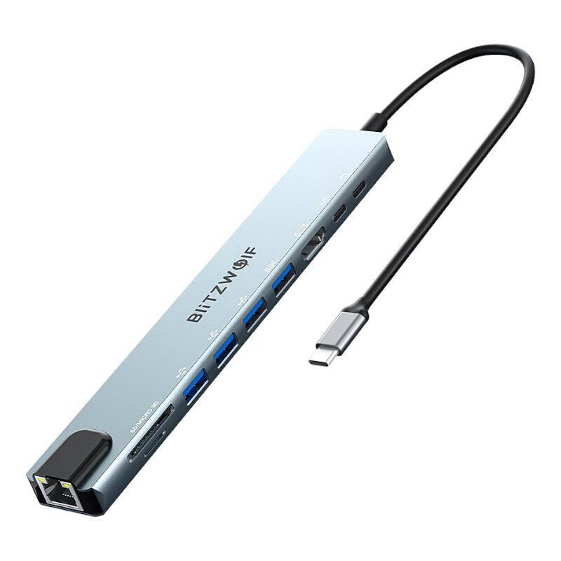 Dockingstation Blitzwolf BW-TH5 10in1 USB-C (silber)-0