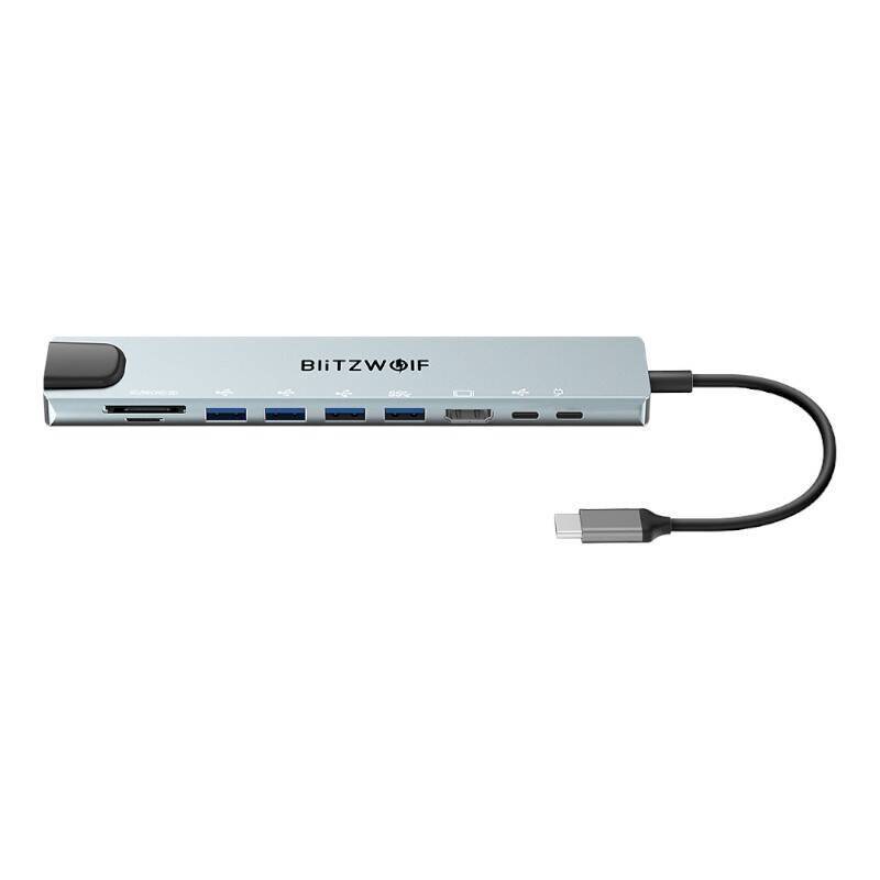 Dockingstation Blitzwolf BW-TH5 10in1 USB-C (silber)-2