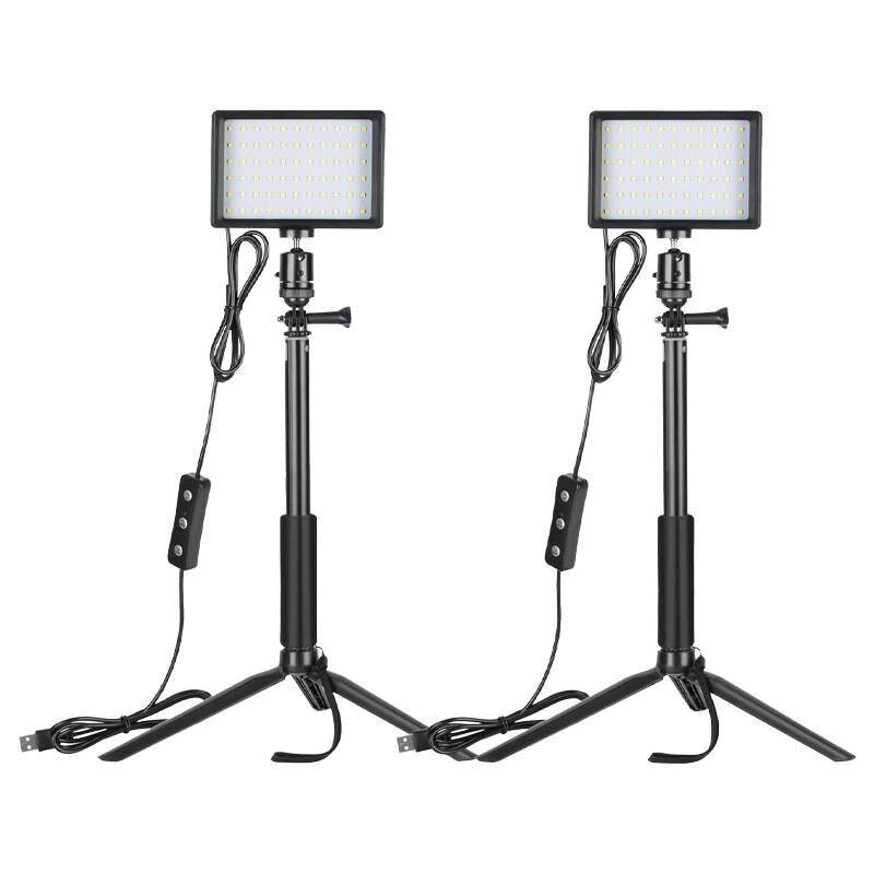 Neewer - B07T8FBZC2 - Kit Neewer ZC-10S zwei LED-Lampen + Filter + Stative-0
