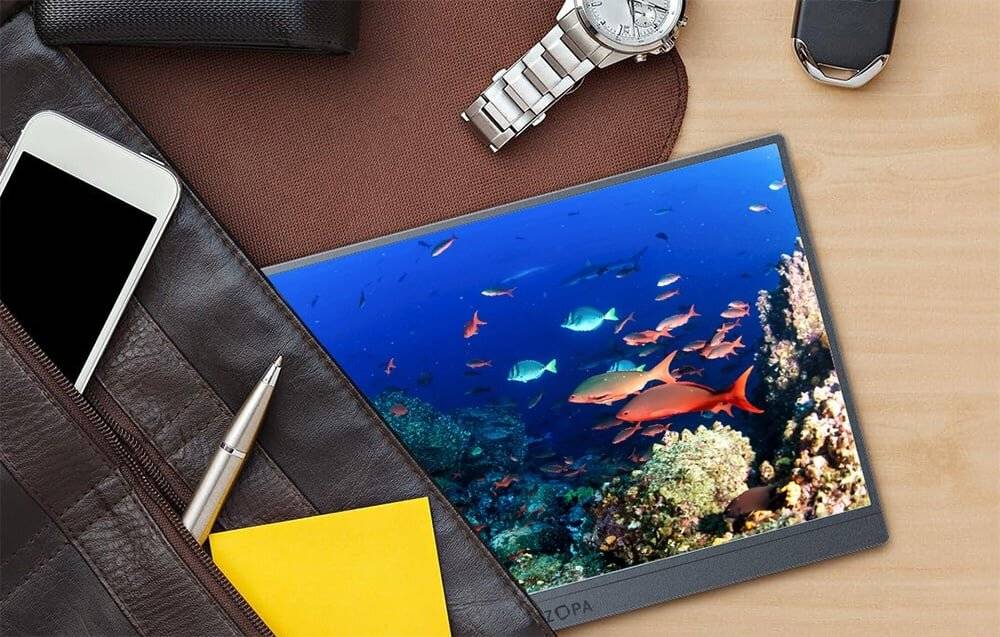 Preisbild für Arzopa Z1FC Tragbarer Monitor, 16.1", 144Hz, Full-HD, USB-C, Mini-HDMI, Silber-Grau