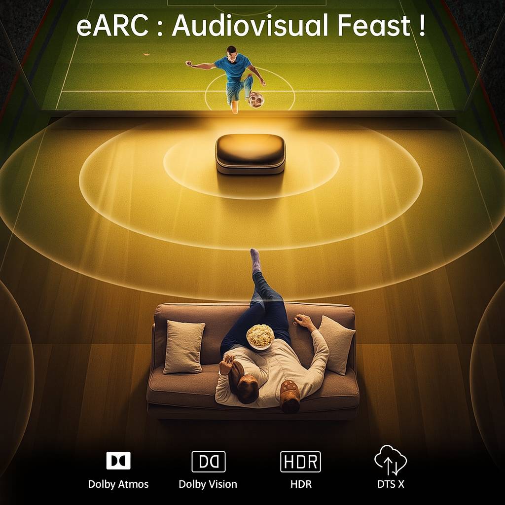 HDMI Kabel 1,5m High Speed 2.0 Schwarz – mit Ethernet, eARC, 3D, 4K Ultra HD für PS4, Xbox, TV, PC, Beamer-3