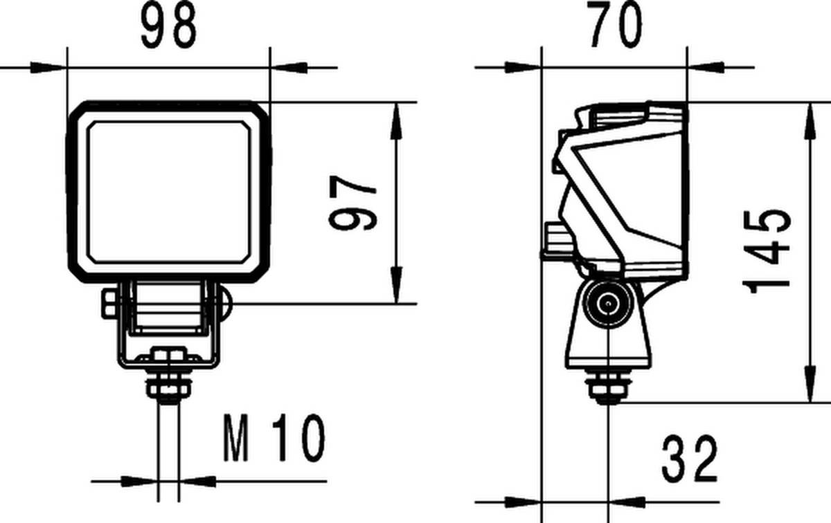 Arbeitsscheinwerfer 24 V 18 W LED 6.500 K 1.350 lm HELLA universell einsetzbar-4