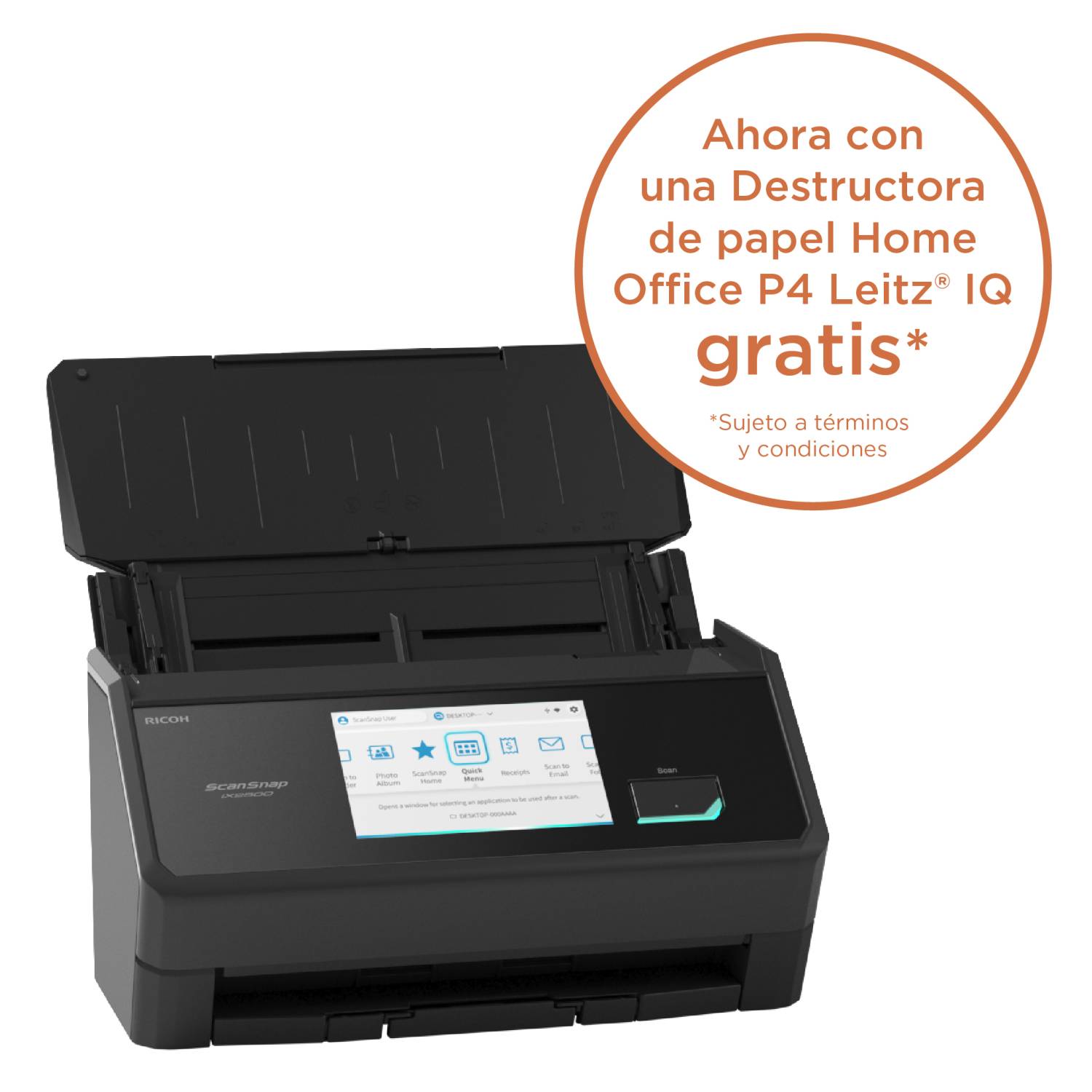 Ricoh ScanSnap iX2500 BK Dokumenten-Scanner PA03860-B001-3