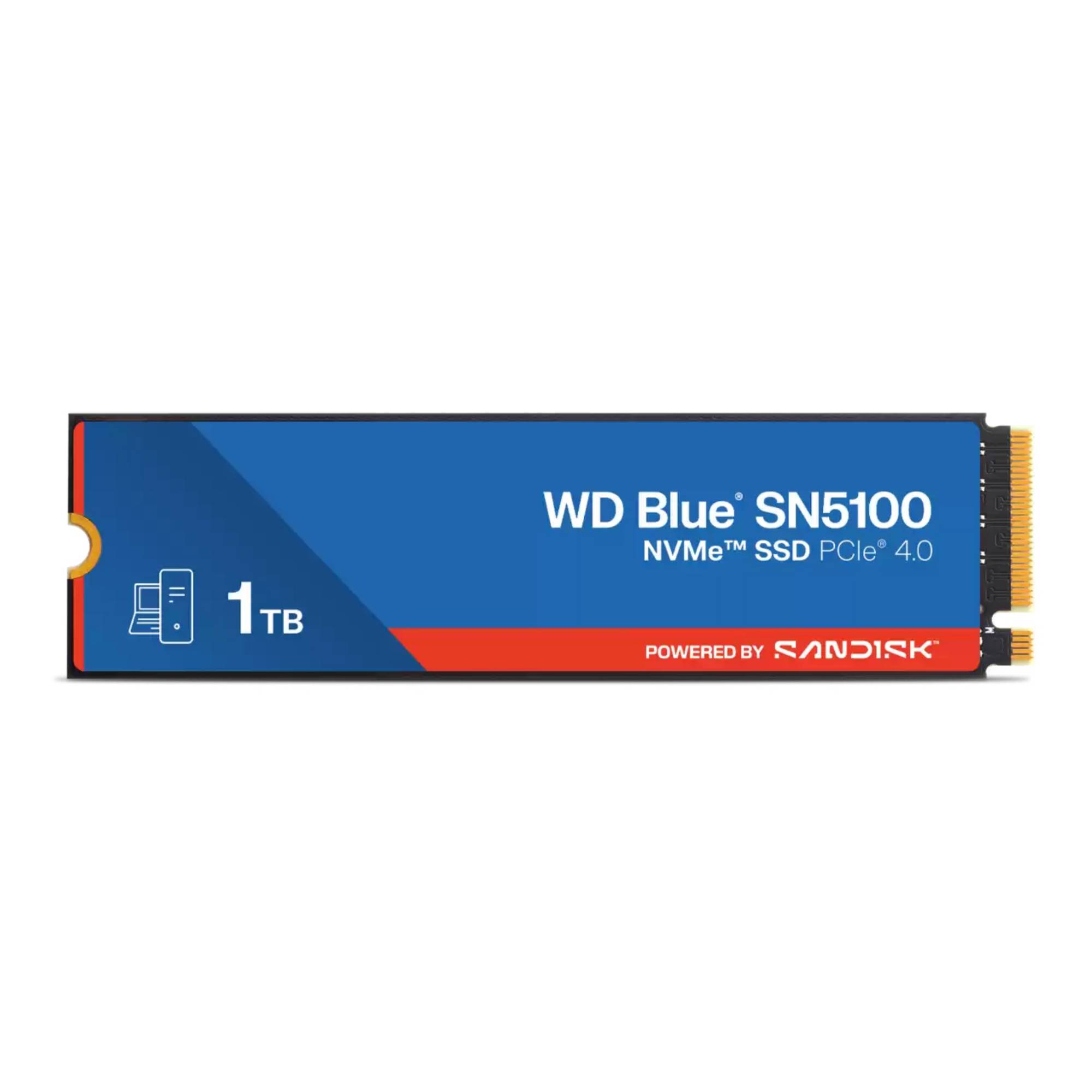 WD Blue SN5100 - SSD - 1 TB - intern - M.2 2280 - PCIe 4.0 (NVMe)-3
