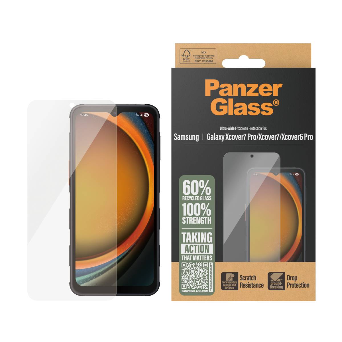 PanzerGlass Bildschirmschutz für Handy - ultrabreite-1