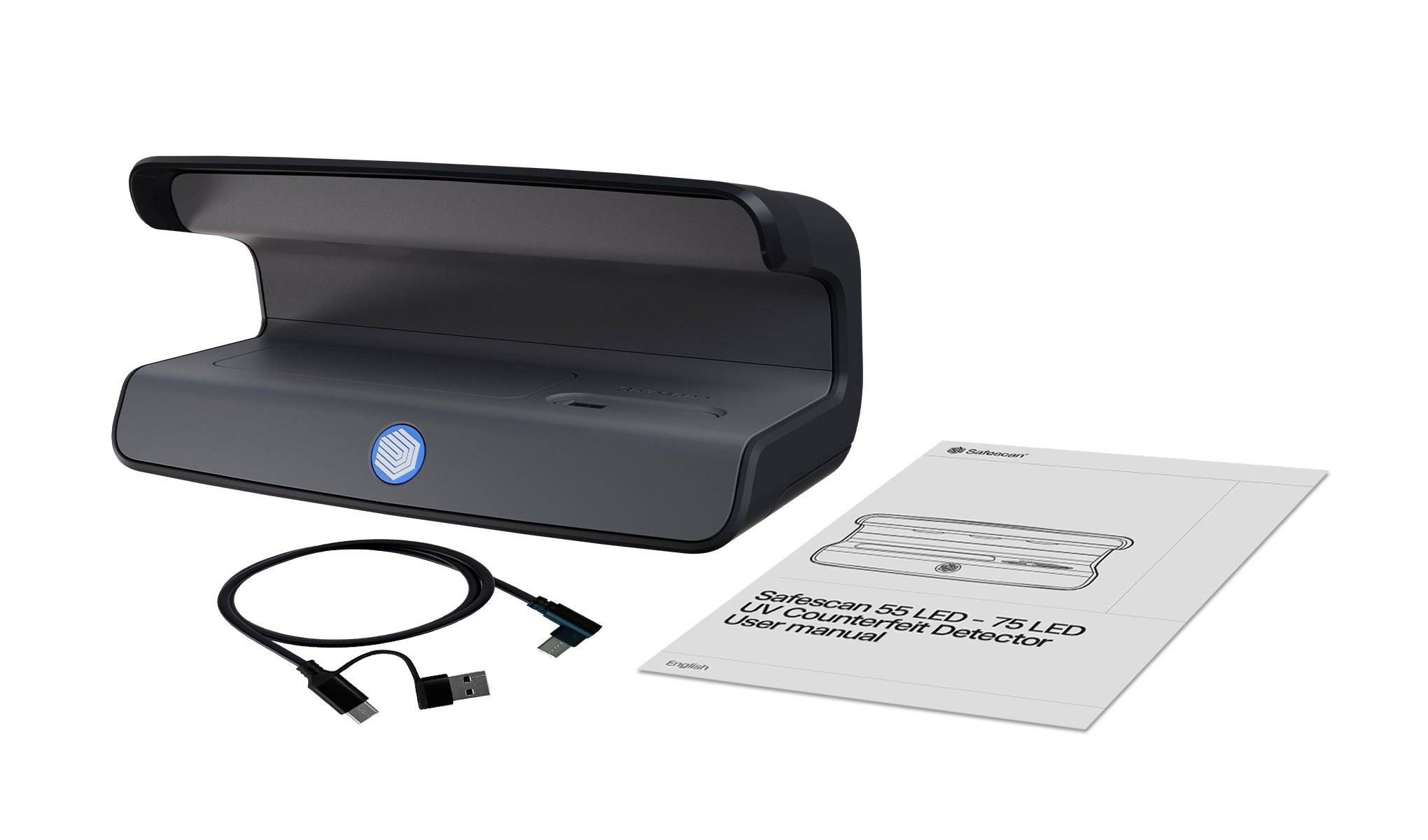 Safescan 55 LED UV Prüfgeraet für Waehrungen Pässe Schwarz-4