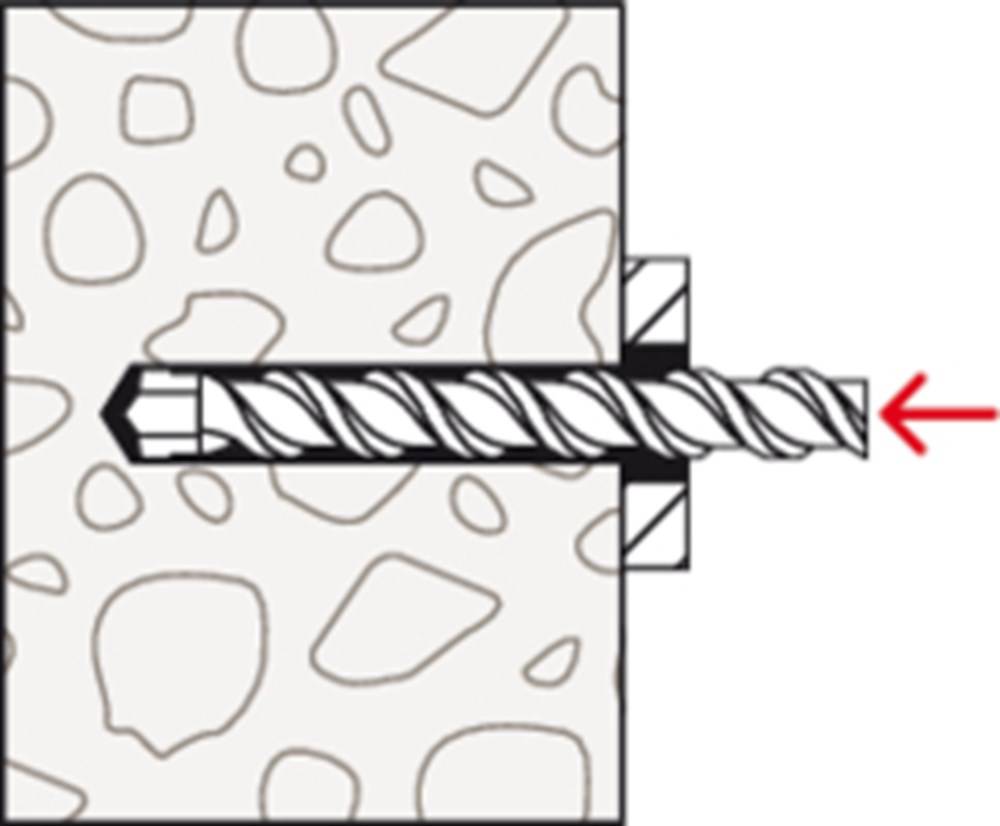 Fischer 536861, Stahl, 110 g, 90 mm, 90 mm, 10 mm, 50 Stück(e)-3