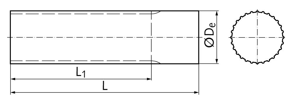 16694800 Zahnwelle aus AL AT5 48 Zähne-1