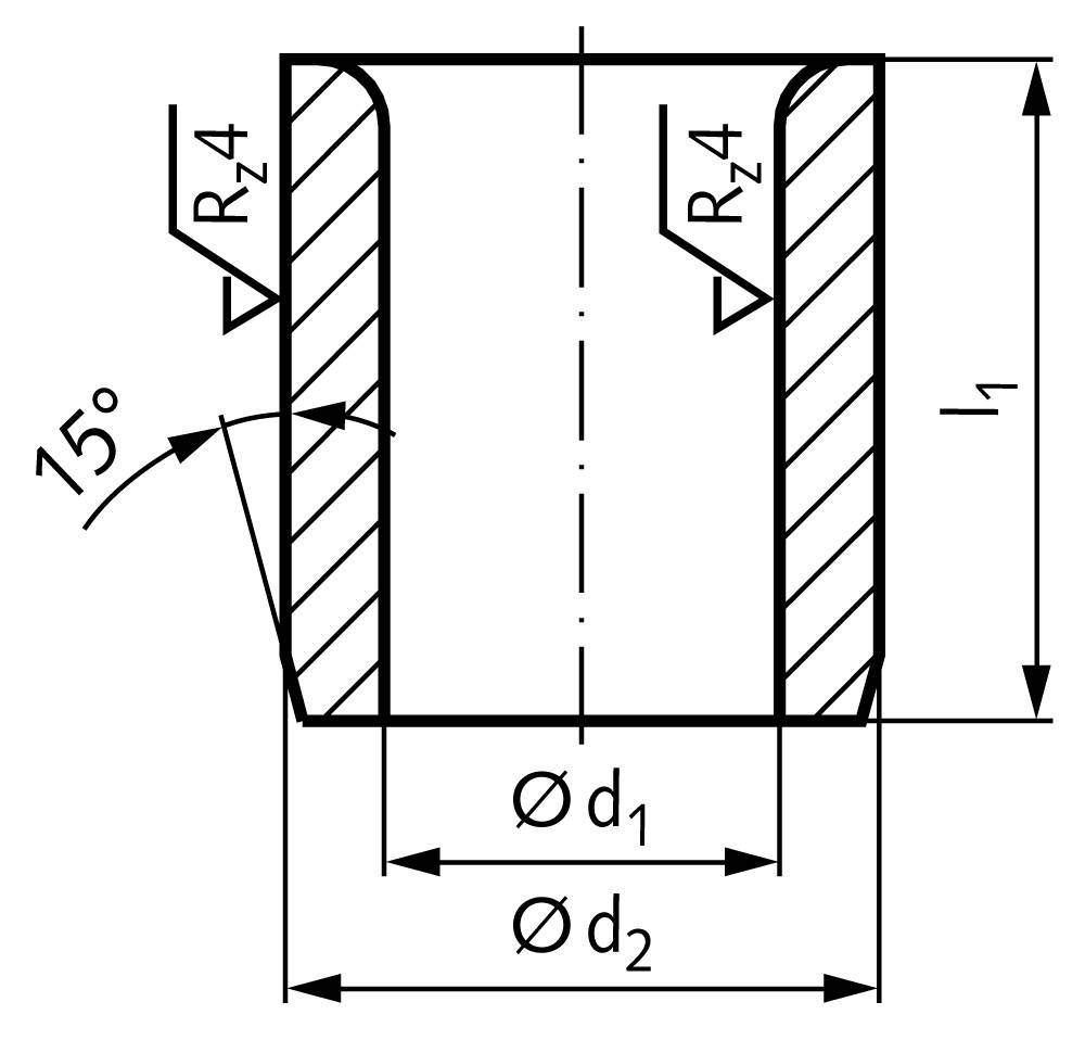 622205110 Bohrbuchse DIN 179 - A 5,1 x 10-1
