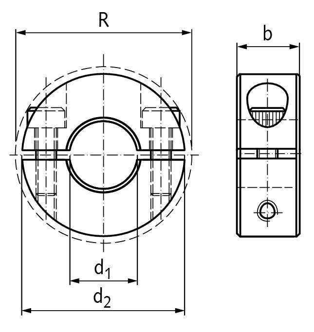 62388430 Klemmring Stahl;get. verzinkt; B=30mm-1