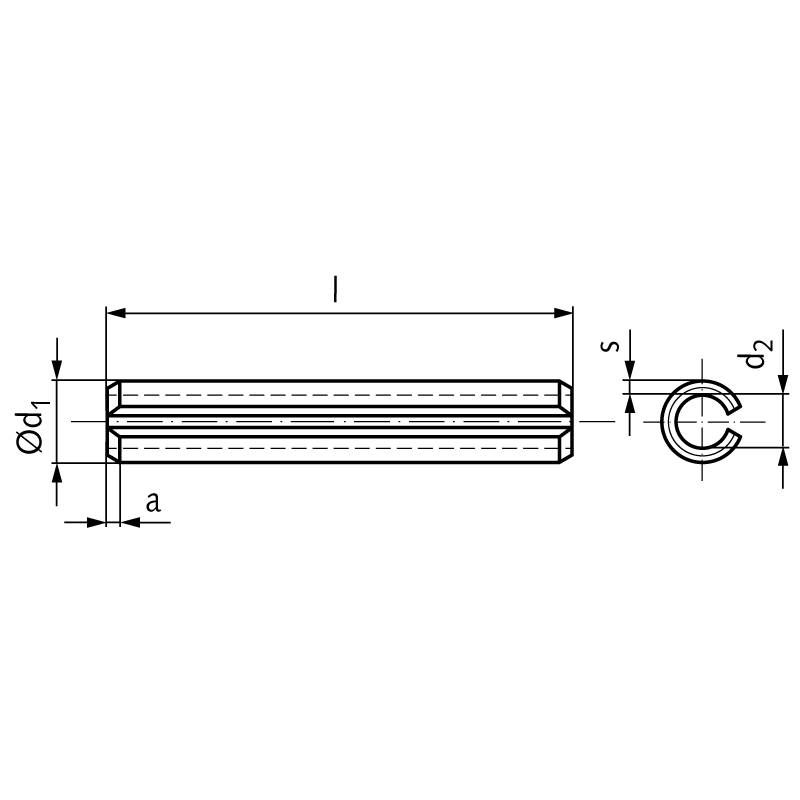 618802008 Spannstift ISO 8752 Edelstahl 2x8mm-1