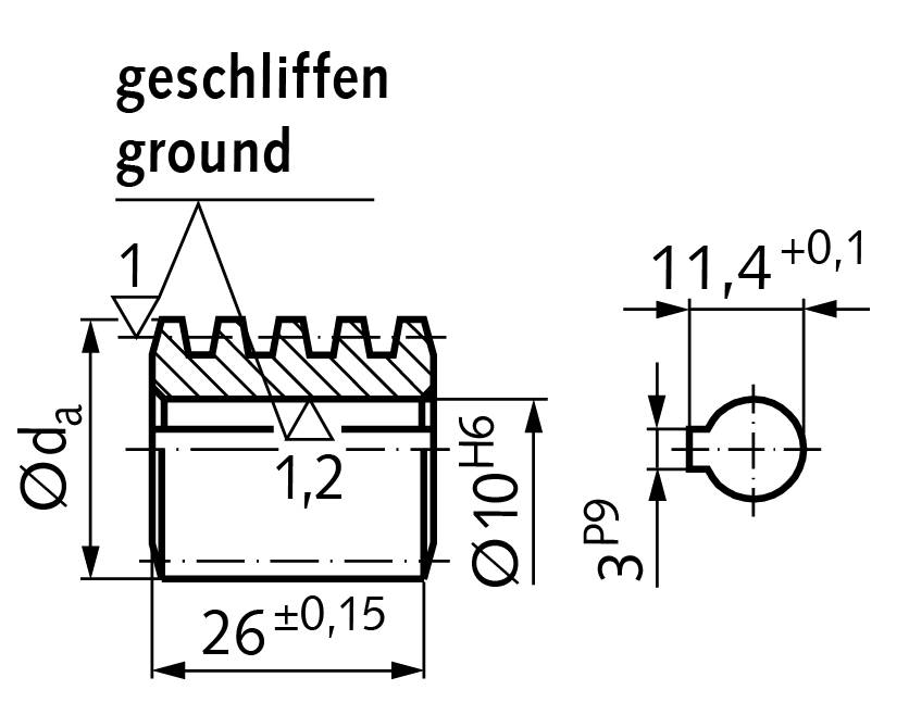 32240800 Präz.-Schnecke A=40 i=8-1