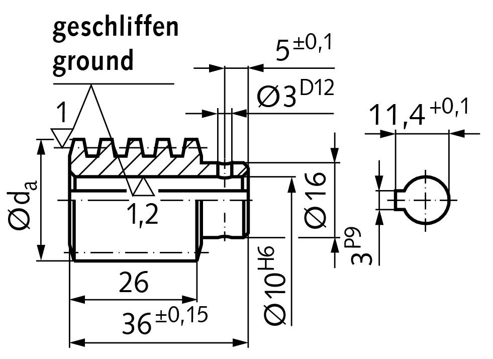 32142000 Präz.-Schnecke A=33 i= 20-1