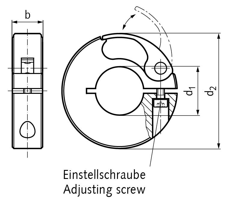 62366240 Schnellspannring Alu Bohrung 40mm-1